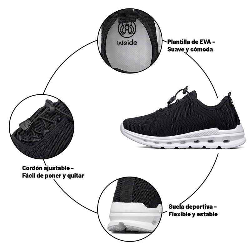 ZAPATILLA CASUAL DEPORTIVA MALLA MUJER WEIDE TFA320 - 9