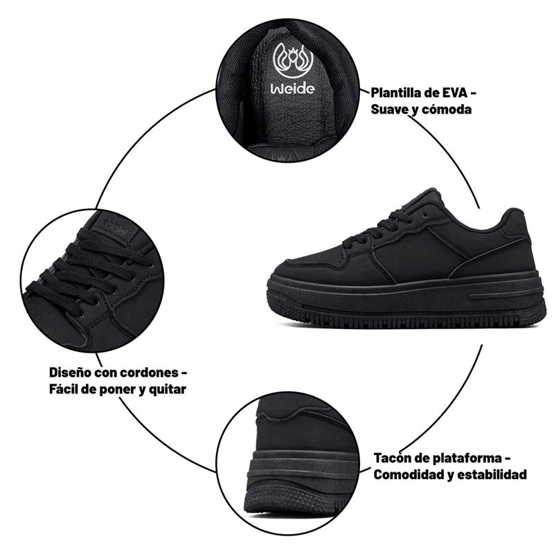 ZAPATILLA URBANA PLATAFORMA CONFORT MUJER WEIDE SL66 - 9