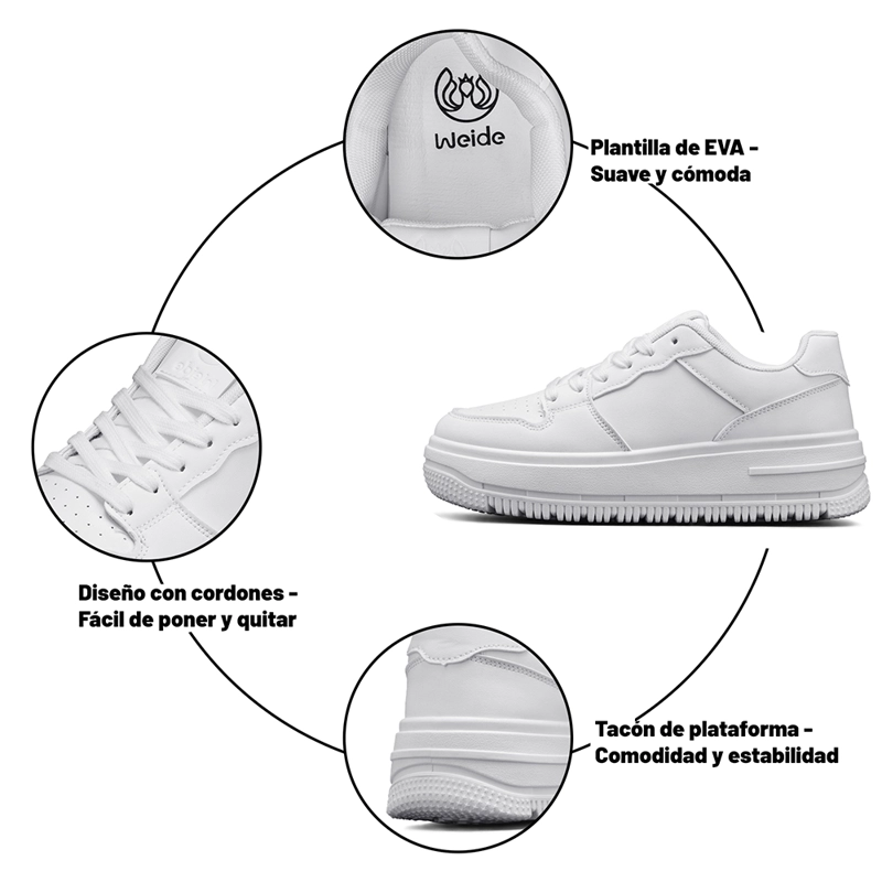 ZAPATILLA URBANA PLATAFORMA CONFORT MUJER WEIDE SL66 - 9