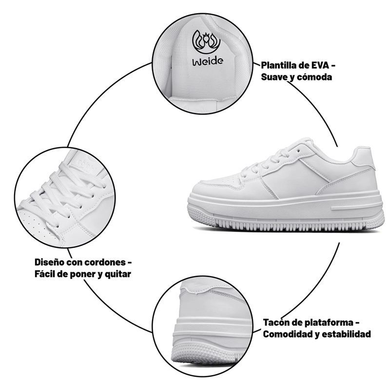 ZAPATILLA URBANA PLATAFORMA CONFORT MUJER WEIDE SL66 - 9