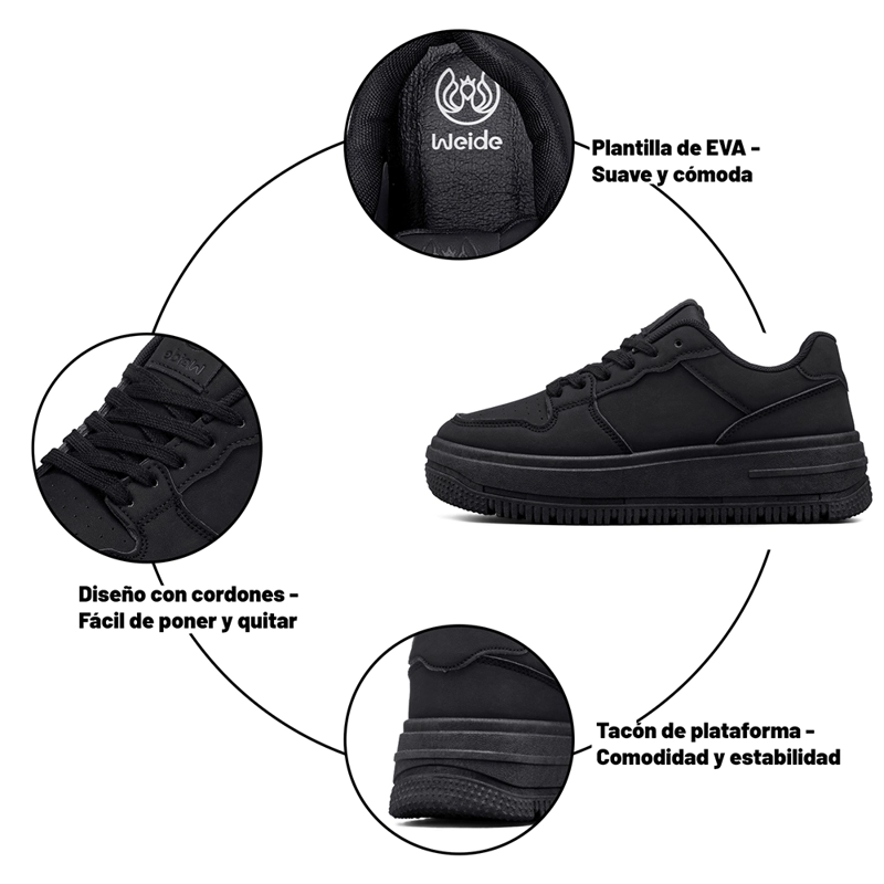 ZAPATILLA URBANA PLATAFORMA CONFORT MUJER WEIDE SL66 - 9