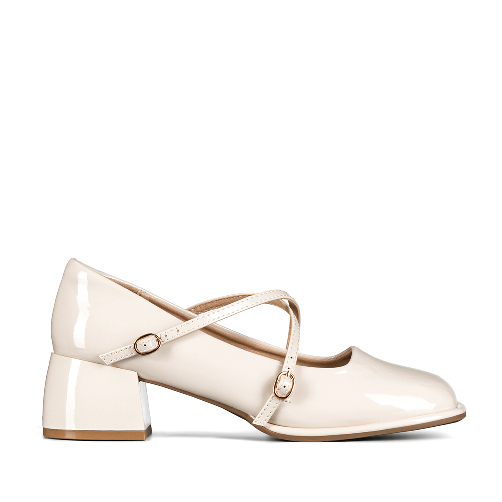 ZAPATO MARY JANE NEGRO PU ACHAROLADO ELEGANTE MUJER WEIDE YL65 - 4
