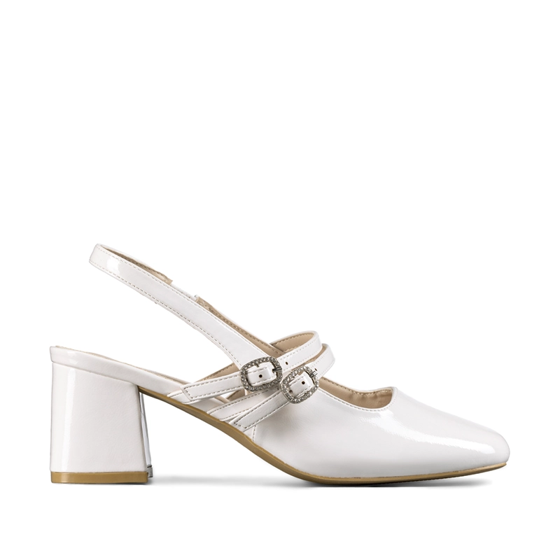 ZAPATO TACO TALON DESCUBIERTO ELEGANTE MUJER WEIDE YL053 - 1