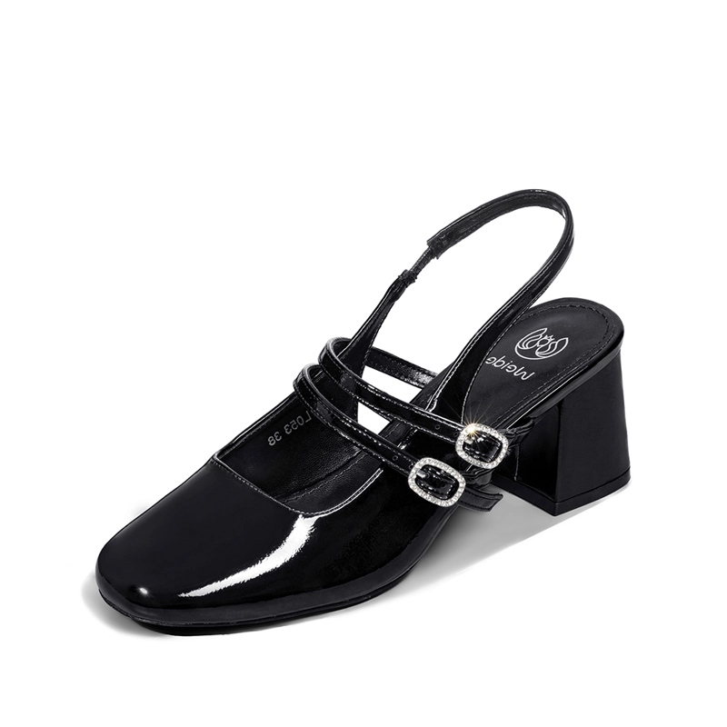 ZAPATO TACO TALON DESCUBIERTO ELEGANTE MUJER WEIDE YL053 - 3