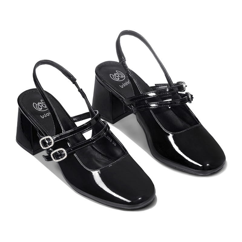 ZAPATO TACO TALON DESCUBIERTO ELEGANTE MUJER WEIDE YL053 - 5