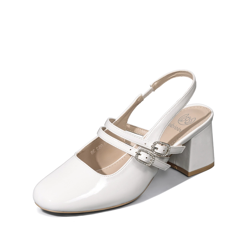 ZAPATO TACO TALON DESCUBIERTO ELEGANTE MUJER WEIDE YL053 - 5