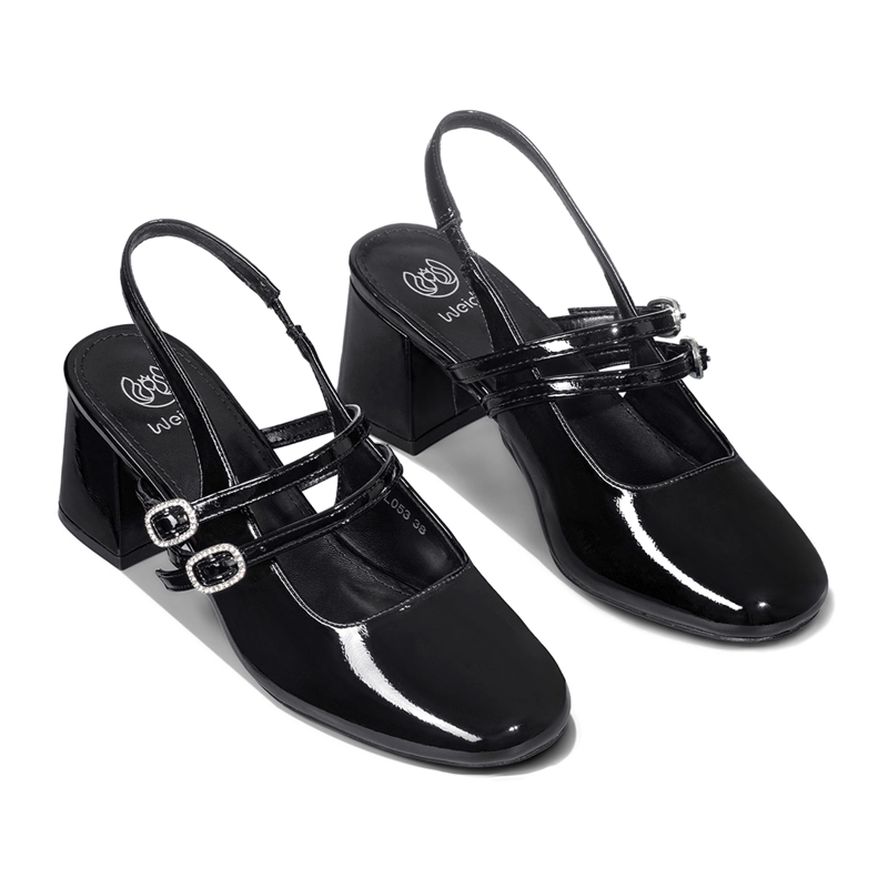 ZAPATO TACO TALON DESCUBIERTO ELEGANTE MUJER WEIDE YL053 - 5