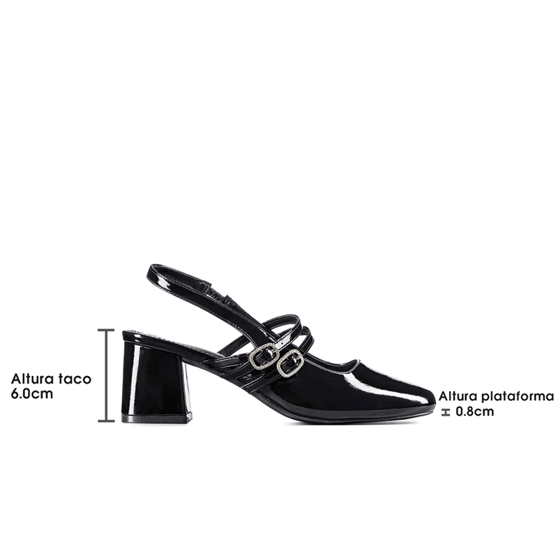 ZAPATO TACO TALON DESCUBIERTO ELEGANTE MUJER WEIDE YL053 - 6
