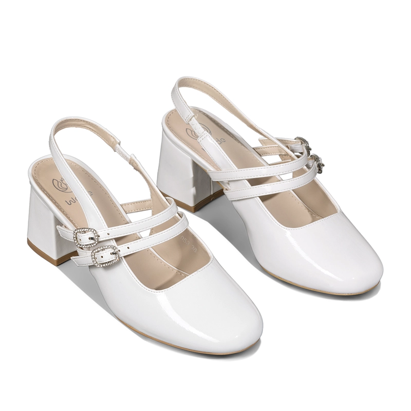 ZAPATO TACO TALON DESCUBIERTO ELEGANTE MUJER WEIDE YL053 - 6