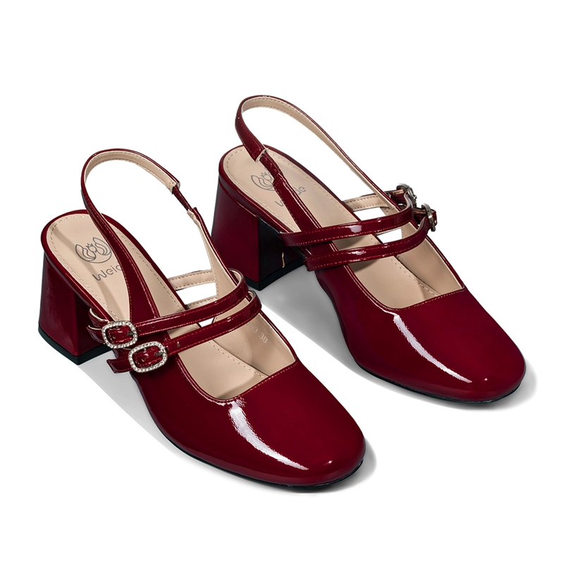 ZAPATO TACO TALON DESCUBIERTO ELEGANTE MUJER WEIDE YL053 - 6