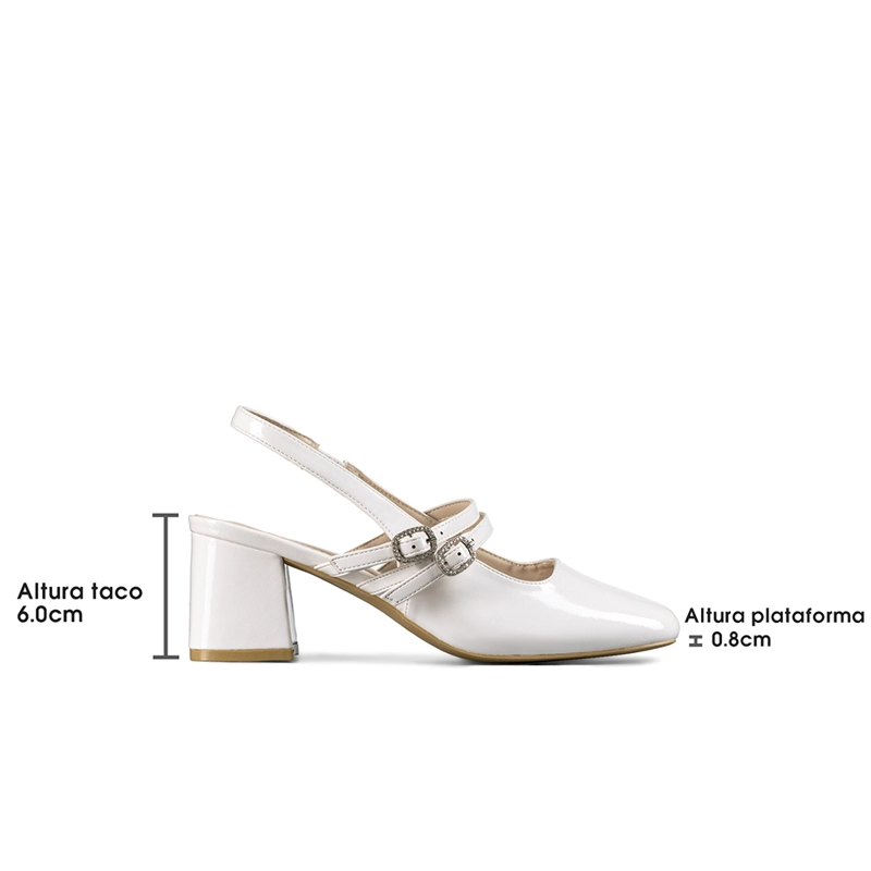ZAPATO TACO TALON DESCUBIERTO ELEGANTE MUJER WEIDE YL053 - 7