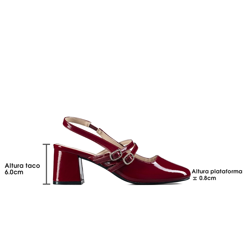 ZAPATO TACO TALON DESCUBIERTO ELEGANTE MUJER WEIDE YL053 - 7