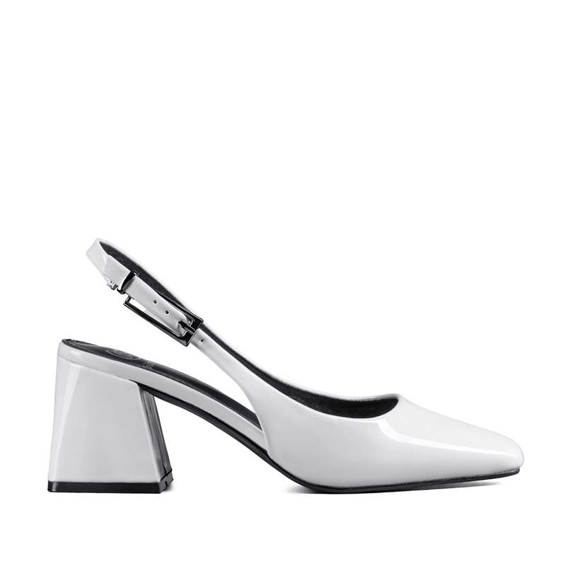 ZAPATO TACO TALON ABIERTO SIMIL CHAROL  MUJER WEIDE YOU538 - 1