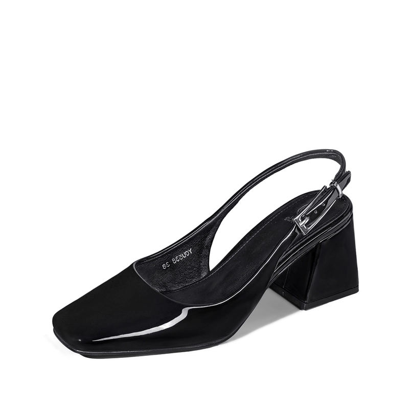 ZAPATO TACO TALON ABIERTO SIMIL CHAROL  MUJER WEIDE YOU538 - 4