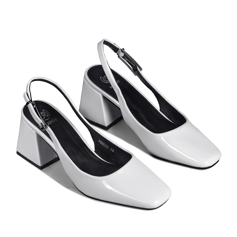 ZAPATO TACO TALON ABIERTO SIMIL CHAROL  MUJER WEIDE YOU538 - 5