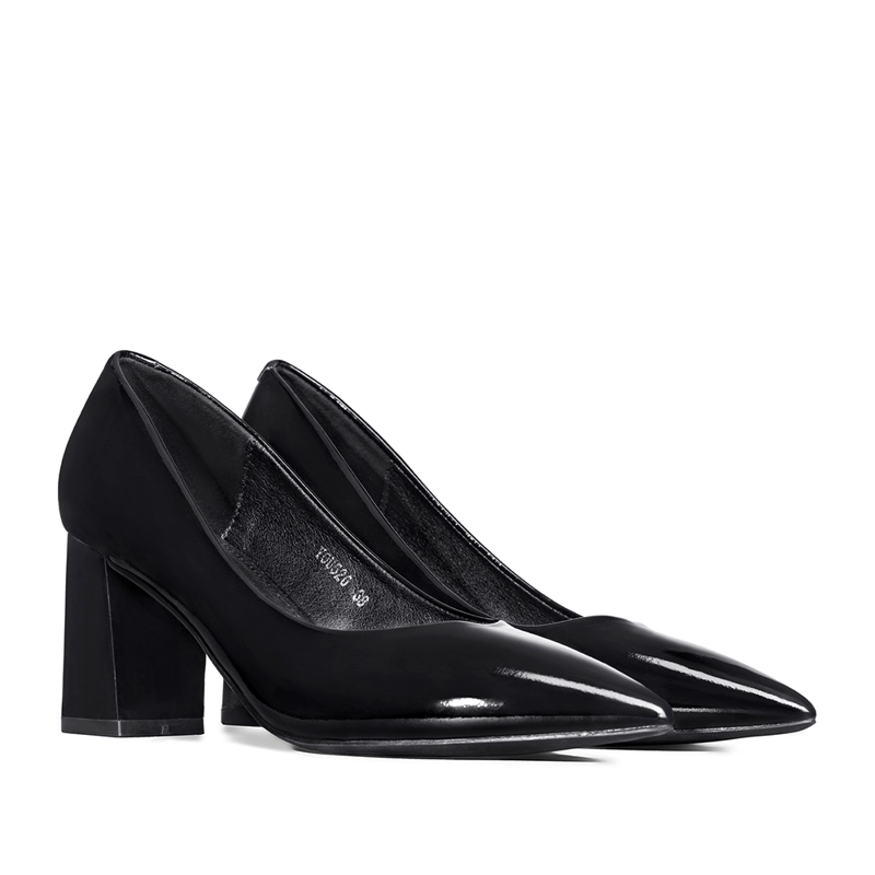 ZAPATO TACO PU ACHAROLADO PUNTIAGUDO MODA MUJER WEIDE YOU526 - 6