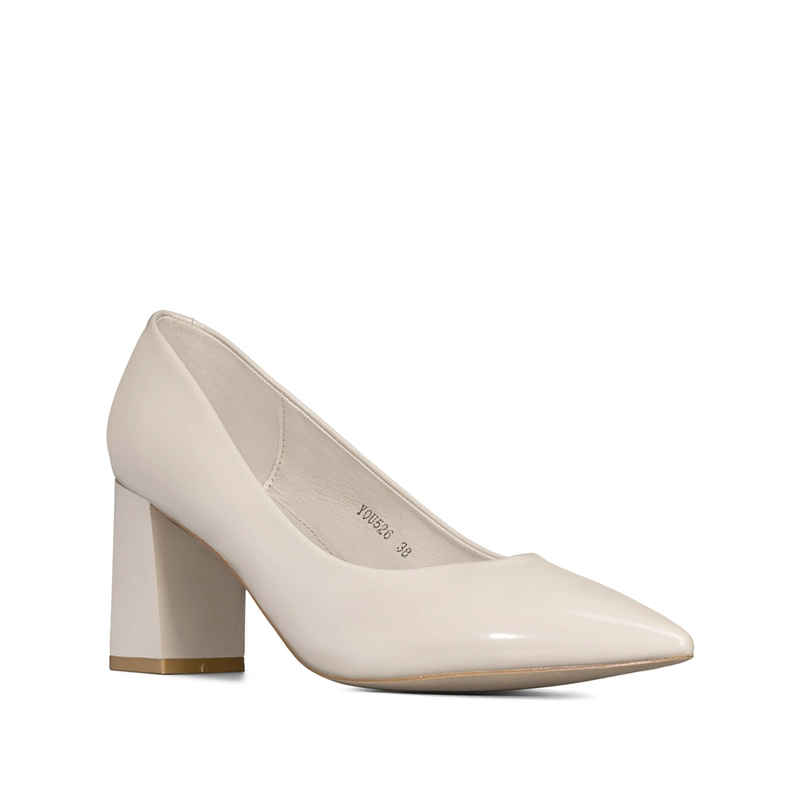 ZAPATO TACO PU ACHAROLADO PUNTIAGUDO MODA MUJER WEIDE YOU526 - 7