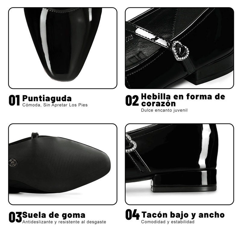 ZAPATO MARY JANE ESTILO ELEGANTE MUJER WEIDE YL050 - 9