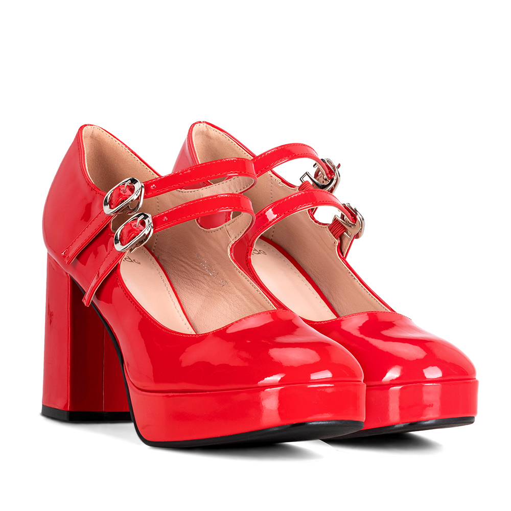 ZAPATO TACO ROJO CASUAL YOU201 WEIDE - 8