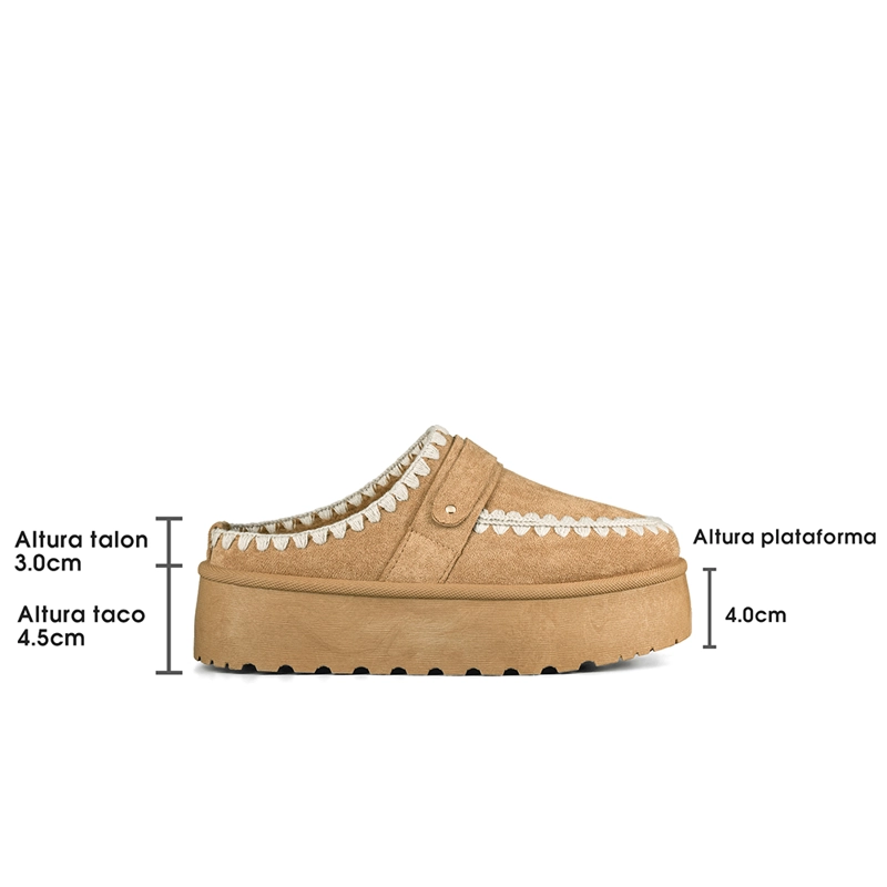 ZUECO TIPO PANTUFLA CASUAL MUJER MODA COMODO WEIDE SL28 - 7