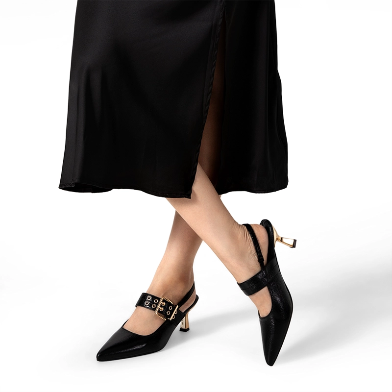 ZAPATO TACO TALON ABIERTO HEBILLA MUJER WEIDE YOU539 - 3