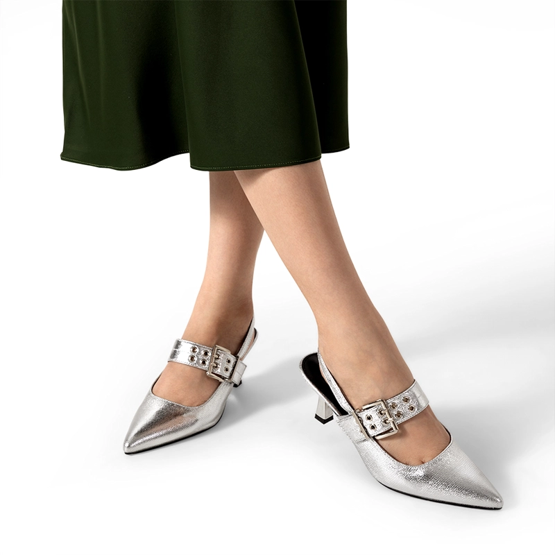ZAPATO TACO TALON ABIERTO HEBILLA MUJER WEIDE YOU539 - 4