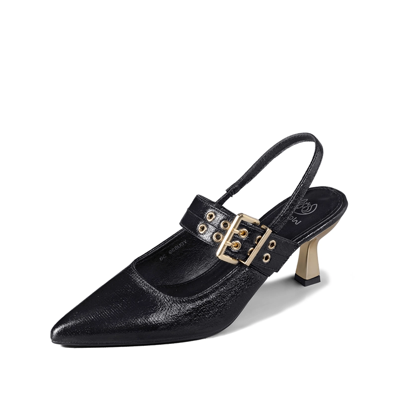 ZAPATO TACO TALON ABIERTO HEBILLA MUJER WEIDE YOU539 - 5
