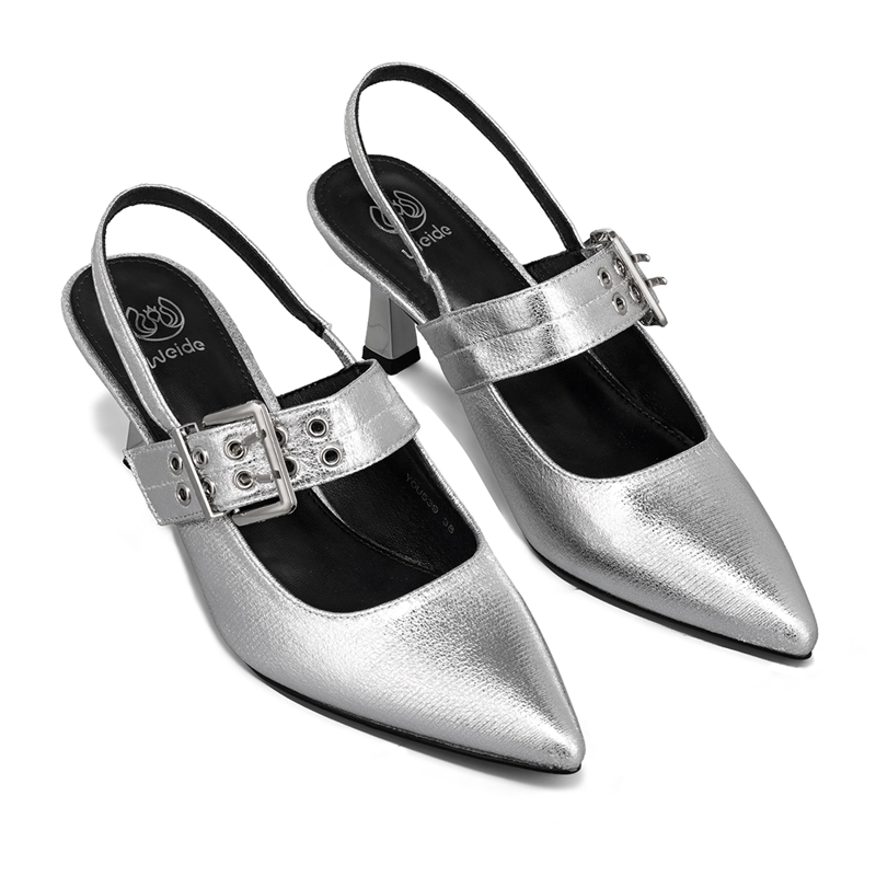 ZAPATO TACO TALON ABIERTO HEBILLA MUJER WEIDE YOU539 - 6