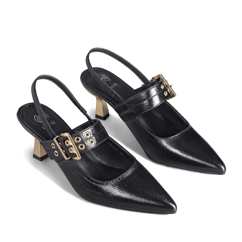 ZAPATO TACO TALON ABIERTO HEBILLA MUJER WEIDE YOU539 - 6