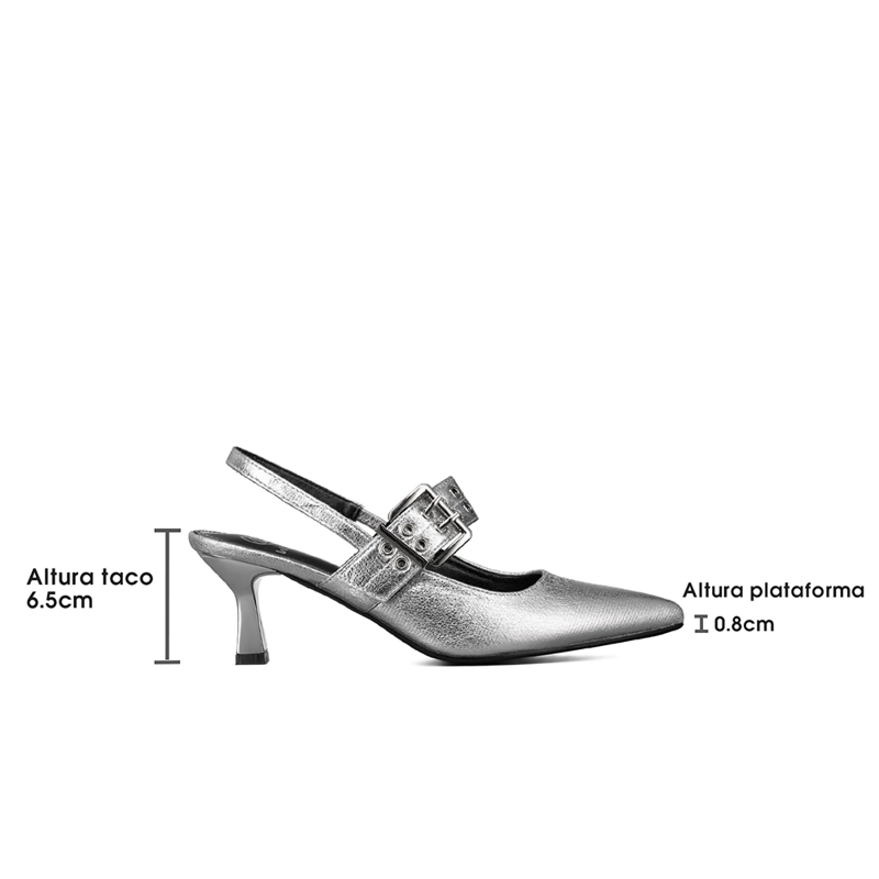 ZAPATO TACO TALON ABIERTO HEBILLA MUJER WEIDE YOU539 - 7