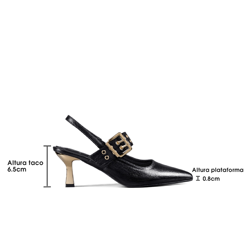 ZAPATO TACO TALON ABIERTO HEBILLA MUJER WEIDE YOU539 - 7