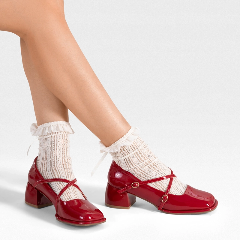 ZAPATO MARY JANE BURDEO CHAROL ELEGANTE MUJER WEIDE YL65 - 2