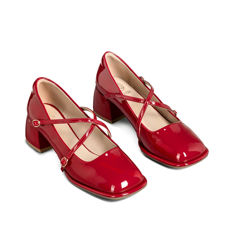 ZAPATO MARY JANE BURDEO CHAROL ELEGANTE MUJER WEIDE YL65 - 6