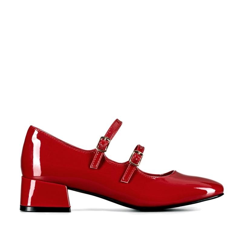 ZAPATOS MARY JANE CHAROL  BURDEO TACO MUJER WEIDE YL66 - 1