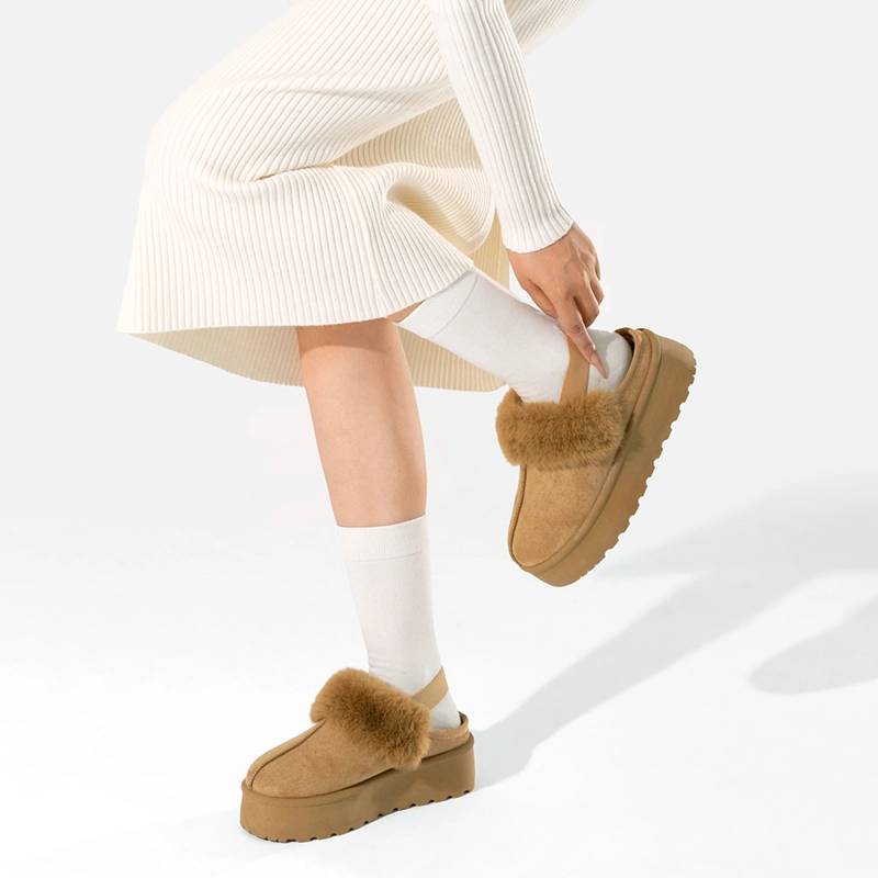ZUECO TIPO PANTUFLA CASUAL MUJER MODA CON FELPA WEIDE SL26 - 2