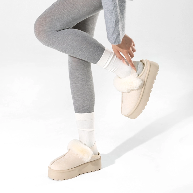 ZUECO TIPO PANTUFLA CASUAL MUJER MODA CON FELPA WEIDE SL26 - 3