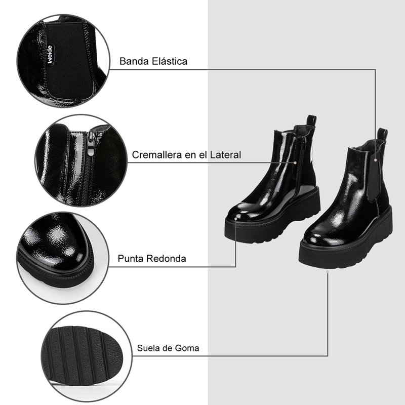 BOTIN NEGRO CASUAL MUJER WEIDE ZS38 - 7