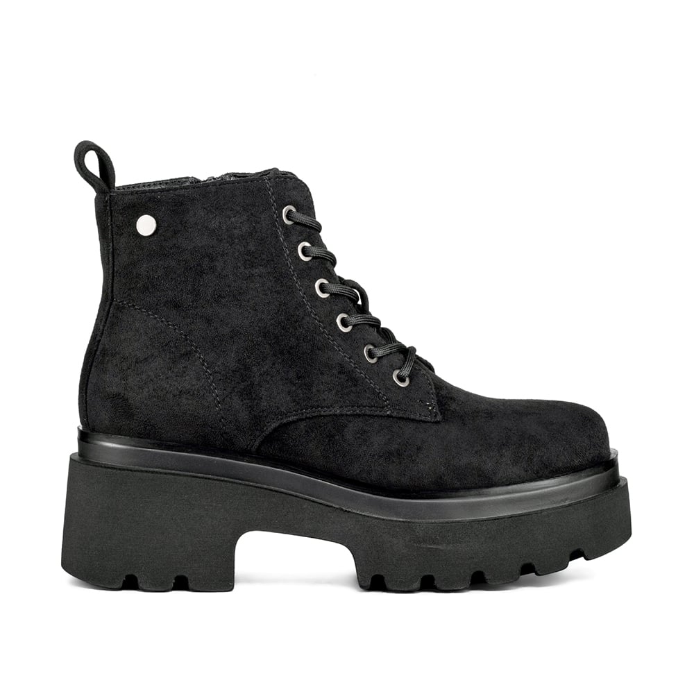 BOTIN TACO MUJER CASUAL PU TEXTIL WEIDE DH31 - 1