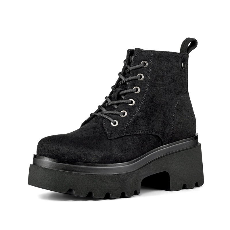 BOTIN TACO MUJER CASUAL PU TEXTIL WEIDE DH31 - 5