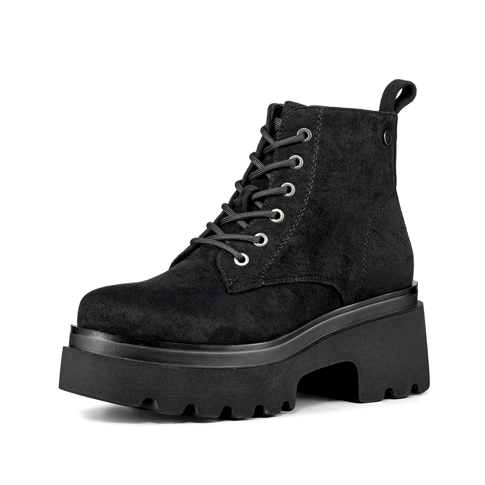 BOTIN TACO MUJER CASUAL PU TEXTIL WEIDE DH31 - 5