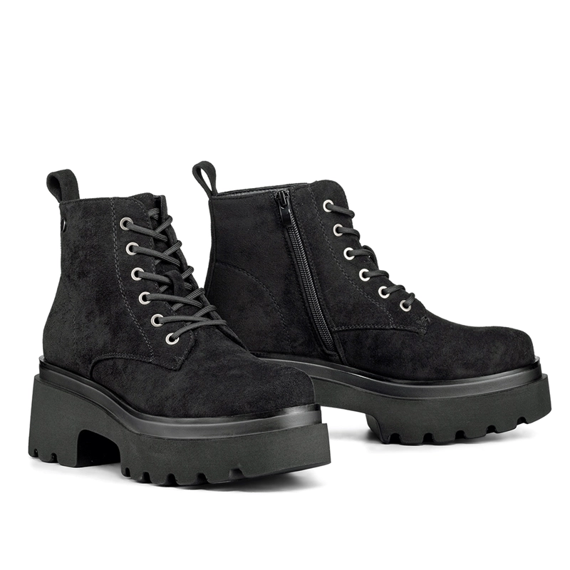 BOTIN TACO MUJER CASUAL PU TEXTIL WEIDE DH31 - 6