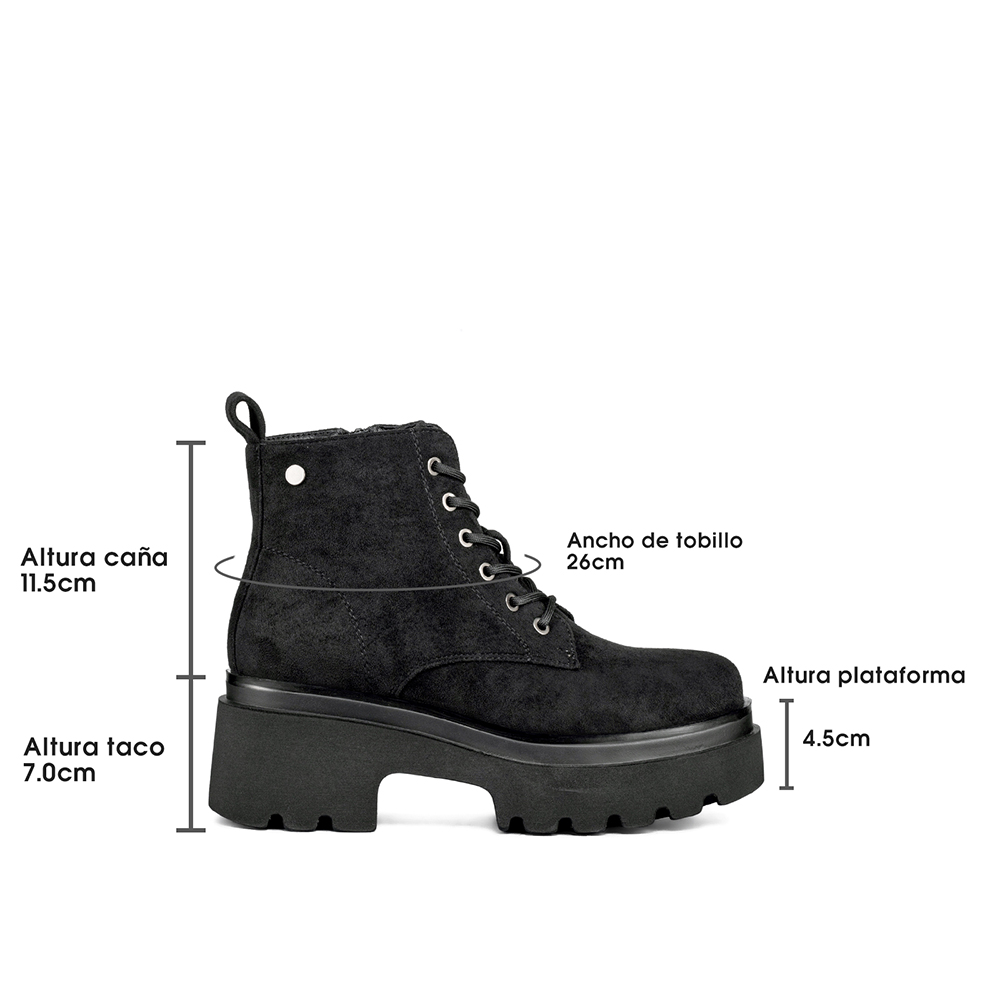 BOTIN TACO MUJER CASUAL PU TEXTIL WEIDE DH31 - 7