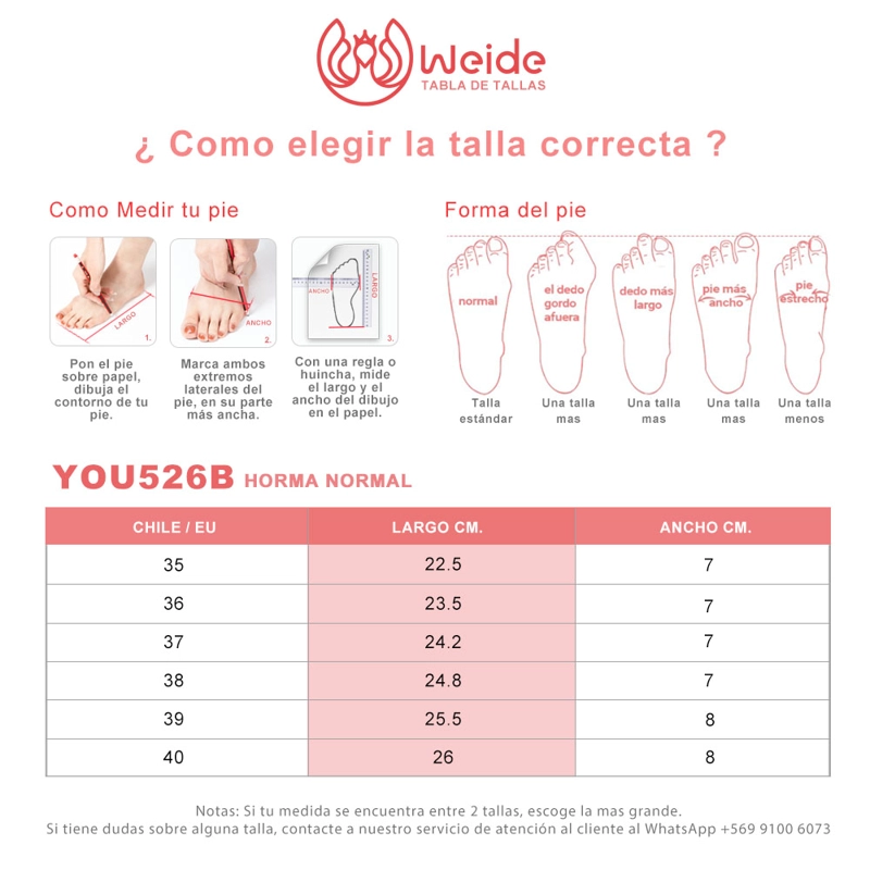 ZAPATO TACO ALTO MUJER FORMAL PU TEXTIL WEIDE YOU526B - 4