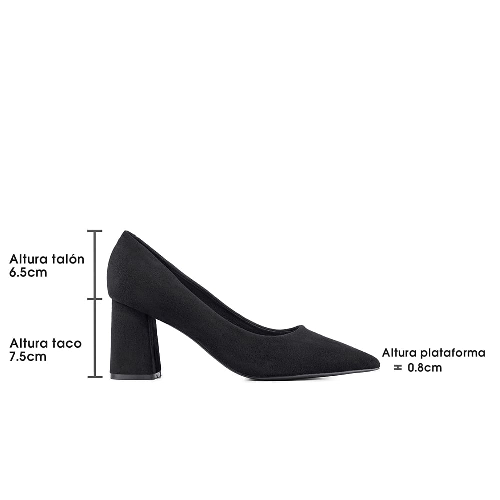 ZAPATO TACO ALTO MUJER FORMAL PU TEXTIL WEIDE YOU526B - 7