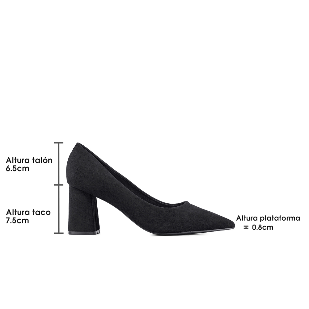 ZAPATO TACO ALTO MUJER FORMAL PU TEXTIL WEIDE YOU526B - 7