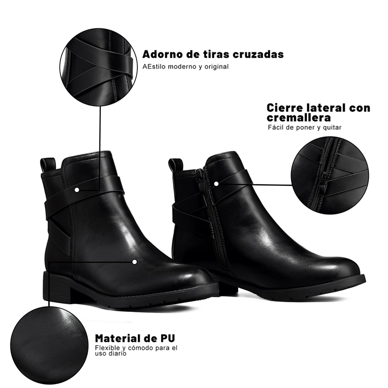 BOTIN TACO MUJER CASUAL PU WEIDE YOU515 - 7