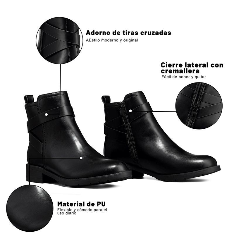 BOTIN TACO MUJER CASUAL PU WEIDE YOU515 - 7