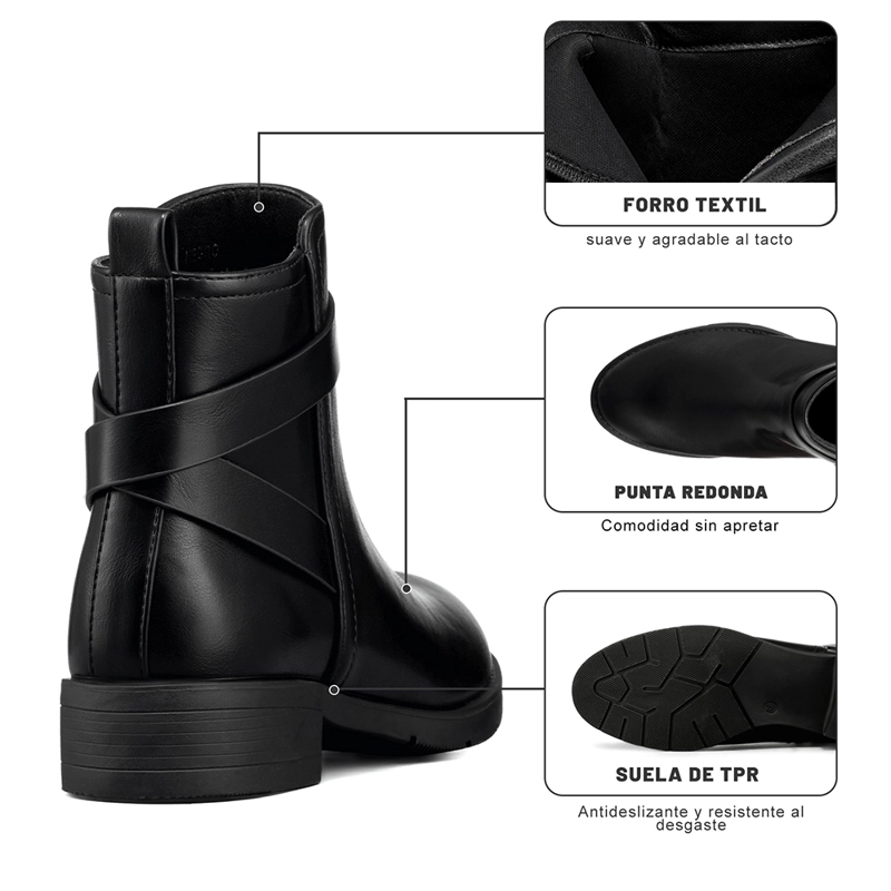BOTIN TACO MUJER CASUAL PU WEIDE YOU515 - 8