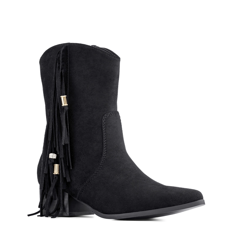 BOTIN TACO MUJER CASUAL PU TEXTIL WEIDE CZY661 - 7