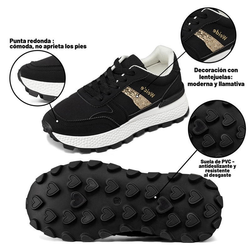 ZAPATILLAS URBANAS MUJER PLATAFORMA PU WEIDE SL75 - 10